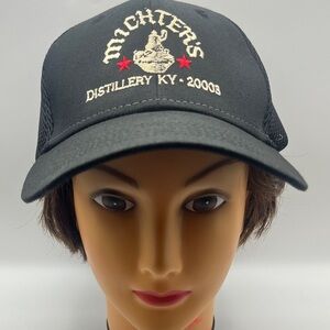 Michters Distillery Black Embroidered Trucker Cap